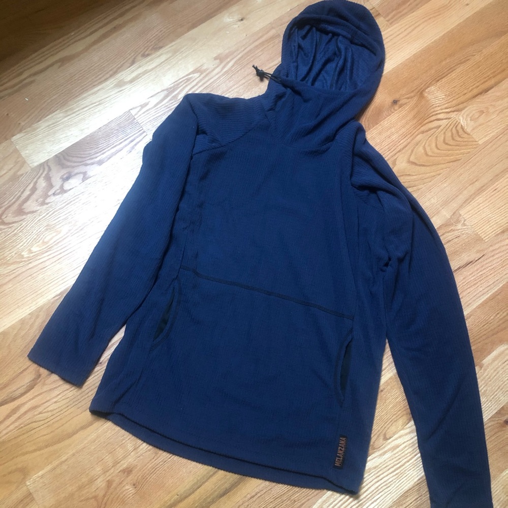 Men’s medium Melly micro grid hoodie navy